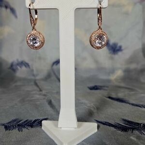 Elegant Rose Gold Drop Earrings